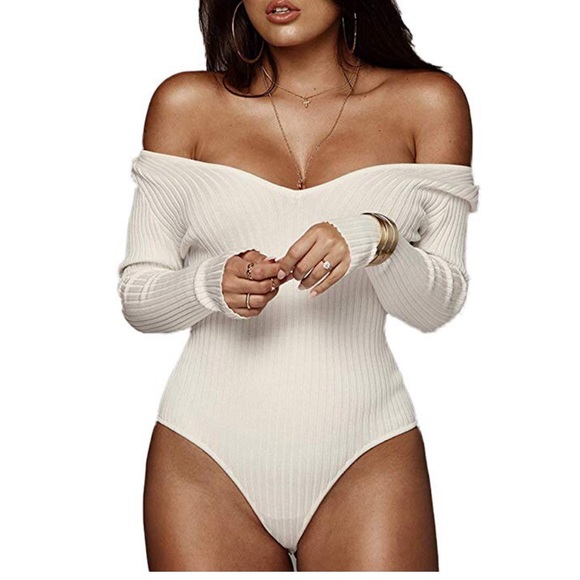 Cream color body suit Clearance